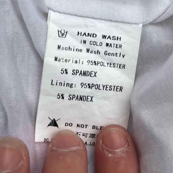 Vfshow; White&Pink Foral; Mermaid Style Dress; Mint Condition; NWOT; Size Small - Picture 8 of 8